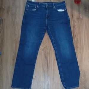 American Eagle Outfitters Dark Blue Original Bootcut Jeans 34-32 Like New